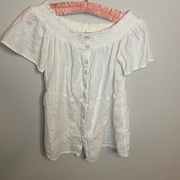 ANTHROPOLOGIE Lucille Off-The-Shoulder Blouse - Picture 2 of 4